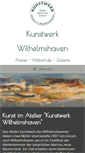 Mobile Screenshot of kunstwerk-wilhelmshaven.de