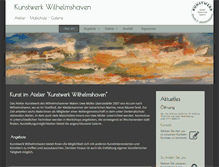 Tablet Screenshot of kunstwerk-wilhelmshaven.de